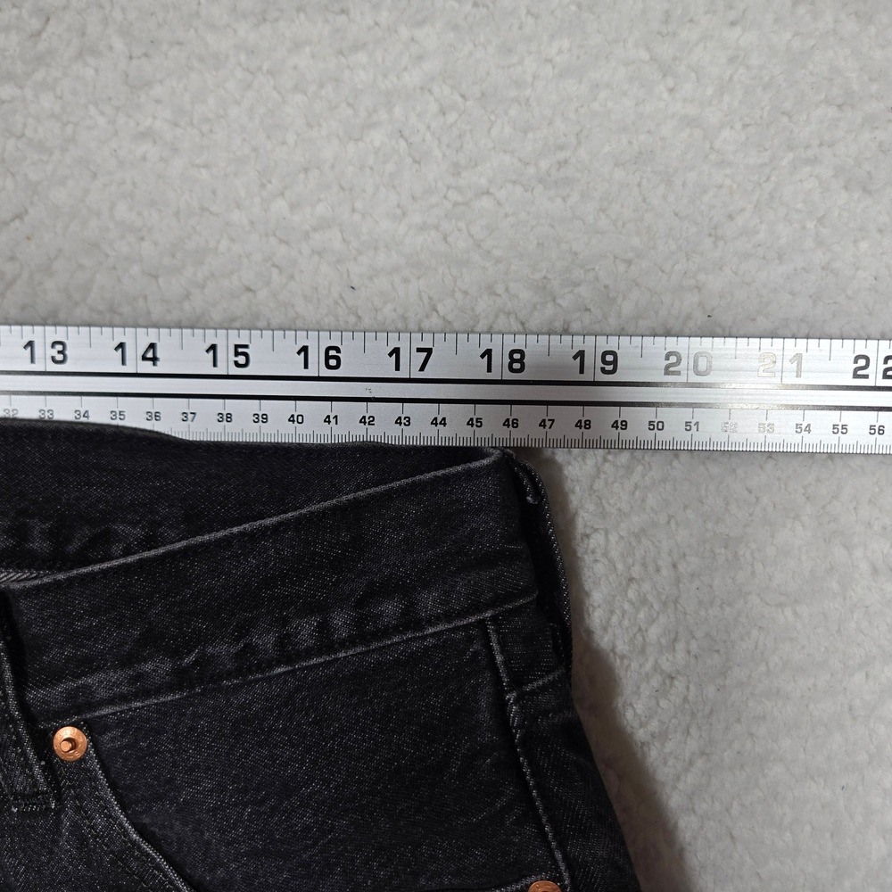 Levi's Premium 501 Slim Taper Selvedge Jeans Faded Black 36X30 100% Cotton - Picture 8 of 9